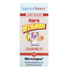 Superior Source, Kid's Vitamin C Clean Melts, Orange, 90 Instant Dissolve Melts