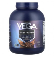 Vega, Plant-Based Protein, Performance Protein + Recovery, Mocha, 4 lb 3.9 oz (1.92 kg)