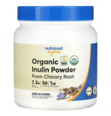 Nutricost, Organic Inulin Powder, Unflavored, 16 oz (454 g)