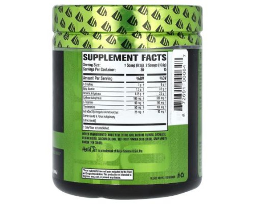 Jacked Factory, Nitro Surge, Pre-Workout, Black Cherry, 8.78 oz (249 g)
