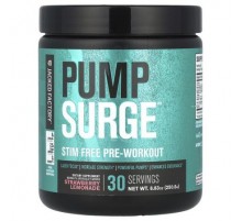 Jacked Factory, Pump Surge™, Stim Free Pre-Workout, Strawberry Lemonade, 8.83 oz (250.5 g)