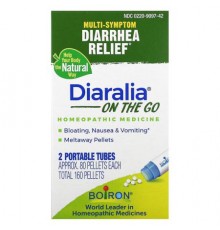 Boiron, Diaralia On The Go, 2 Portable Tubes, Approx. 80 Pellets Each