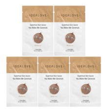 Idealove, Superfood Skin Savior, You Make Me Coconuts, 5 Beauty Sheet Masks, 0.68 fl oz (20 ml) Each