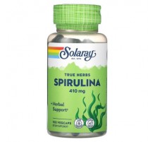 Solaray, True Herbs, Spirulina, 410 mg, 100 Vegcaps