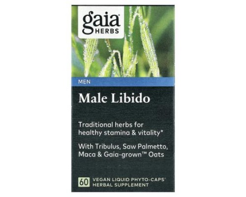 Gaia Herbs, Male Libido, 60 Vegan Liquid Phyto-Caps® Gaia Herbs, Male Libido, 60 Vegan Liquid Phyto-Caps®