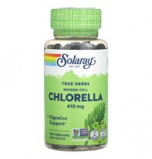 Solaray, True Herbs, Broken Cell Chlorella, 410 mg, 100 Vegcaps