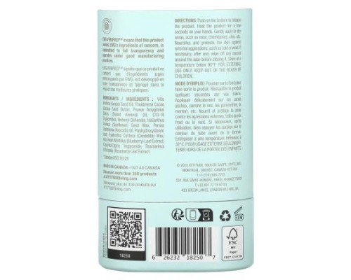 ATTITUDE, Baby Leaves, Face & Cheek Balm, Unscented, 1 oz. (30 g) ATTITUDE, Baby Leaves, Face & Cheek Balm, Unscented, 1 oz. (30 g)