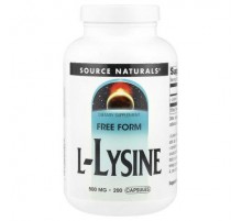 Source Naturals, L-Lysine, 500 mg, 200 Capsules