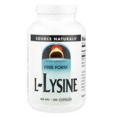 Source Naturals, L-Lysine, 500 mg, 200 Capsules
