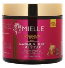 Mielle, Gel Styler, Maximum Hold, Pomegranate & Honey Blend, 16 oz (454 g)