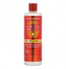 Creme Of Nature, Certified Natural Argan Oil From Morocco, Creamy Hydration Co-Wash Cleansing Conditioner, 12 fl oz (354 ml)