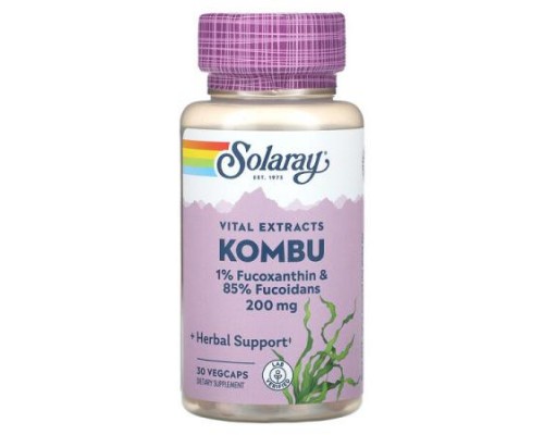 Solaray, Vital Extracts, Kombu, 30 VegCaps