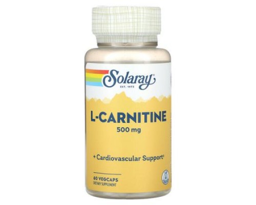 Solaray, L-Carnitine, 500 mg, 60 Vegcaps