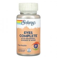 Solaray, Eyes Complete With Bilberry, Gingko  & More, 60 VegCaps