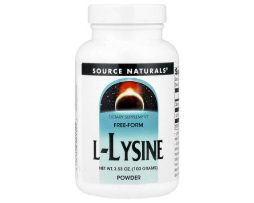 Source Naturals, L-Lysine Powder, 3.53 oz (100 g) Source Naturals, L-Lysine Powder, 3.53 oz (100 g)