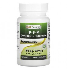 Best Naturals, P-5-P (Pyridoxal-5-Phosphate), 120 Tablets (50 mg per Tablet)