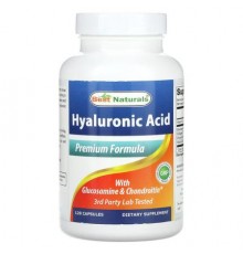 Best Naturals, Hyaluronic Acid with Glucosamine & Chondroitin, 120 Capsules