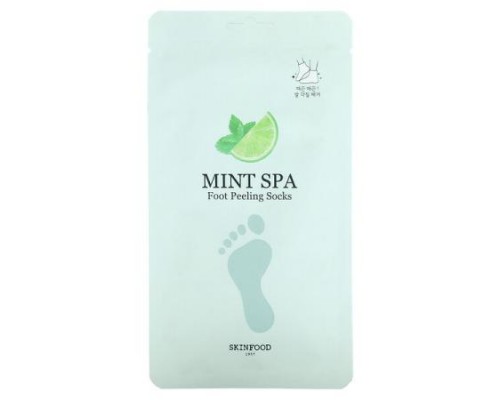 SKINFOOD, Mint Spa Foot Peeling Socks, 2 Socks, 20 g SKINFOOD, Mint Spa Foot Peeling Socks, 2 Socks, 20 g