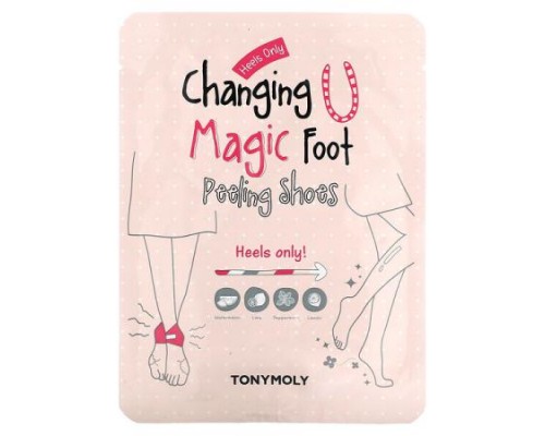 TonyMoly, Changing U Magic Foot Peeling Shoes, 1 Pair, 0.63 oz (18 g)