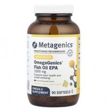 Metagenics, OmegaGenics®, Fish Oil EPA, Natural Lemon-Lime, 1,200 mg, 90 Softgels
