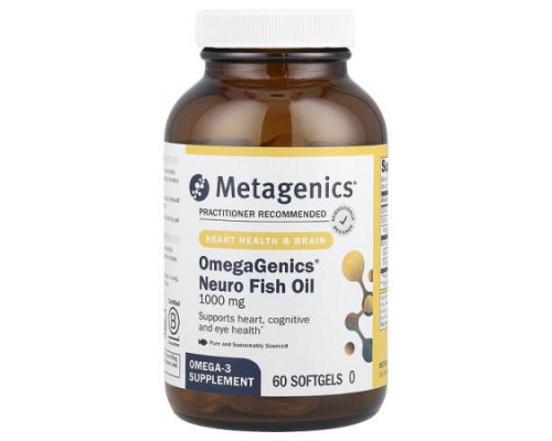 Metagenics, OmegaGenics®, Neuro Fish Oil, 1,000 mg, 60 Softgels
