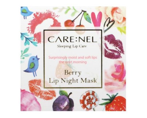Care:Nel, Lip Night Mask, Berry, 23 g Care:Nel, Lip Night Mask, Berry, 23 g