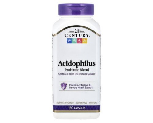21st Century, Acidophilus Probiotic Blend, 150 Capsules 21st Century, Acidophilus Probiotic Blend, 150 Capsules