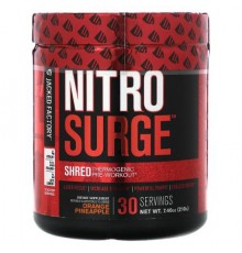 Jacked Factory, Nitro Surge, Shred Thermogenic Pre-Workout, Orange Pineapple, 7.4 oz (210 g)