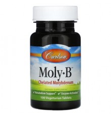 Carlson, Moly-B, 100 Vegetarian Tablets (500 mcg per Tablet)