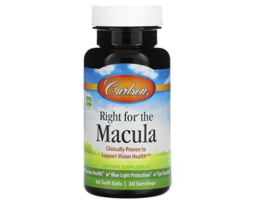 Carlson, Right for the Macula, 60 Soft Gels Carlson, Right for the Macula, 60 Soft Gels