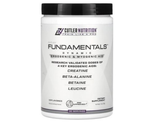 Cutler Nutrition, Fundamentals, Dynamic Ergogenic & Myogenic Aid, Unflavored, 15 oz (429 g) (Discontinued Item) Cutler Nutrition, Fundamentals, Dynamic Ergogenic & Myogenic Aid, Unflavored, 15 oz (429 g) (Discontinued Item)