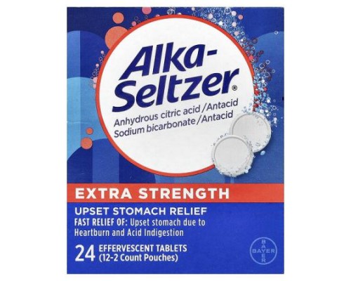 Alka-Seltzer, Heartburn Relief, Extra Strength, 24 Effervescent Tablets