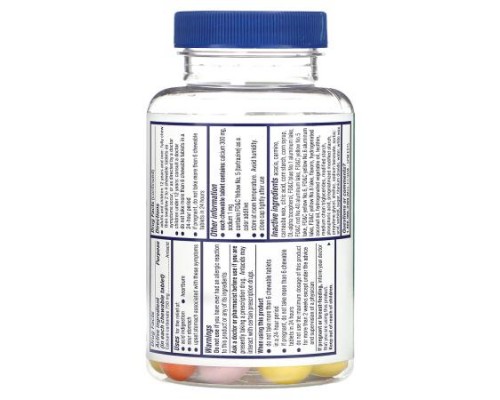 Alka-Seltzer, Heartburn Reliefchews, Extra Strength, Assorted Fruit, 750 mg , 66 Chewable Tablets Alka-Seltzer, Heartburn Reliefchews, Extra Strength, Assorted Fruit, 750 mg , 66 Chewable Tablets