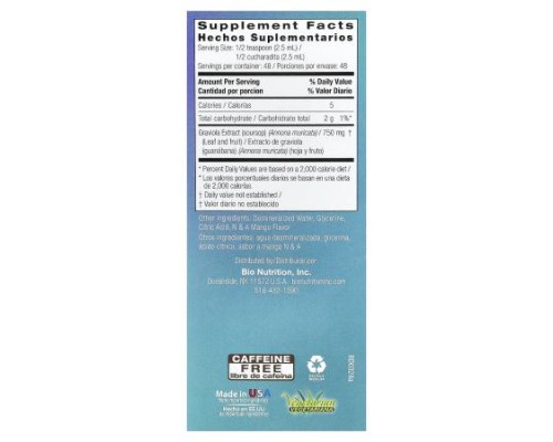 Bio Nutrition, Graviola, 4 fl oz (120 ml)