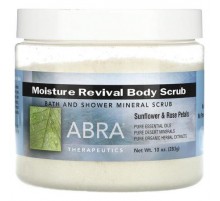 Abra Therapeutics, Moisture Revival Body Scrub, Sunflower & Rose Petals, 10 oz (283 g)