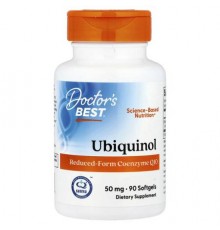 Doctor's Best, Ubiquinol with Kaneka Q+®, 50 mg, 90 Softgels