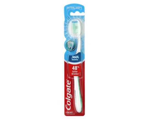 Colgate, 360° Sensitive Toothbrush, Extra Soft, 1 Toothbrush Colgate, 360° Sensitive Toothbrush, Extra Soft, 1 Toothbrush