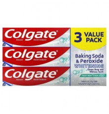 Colgate, Baking Soda & Peroxide Whitening, Anticavity Fluoride Toothpaste, Frosty Mint Stripe Gel, 3 Pack, 6 oz (170 g) Each