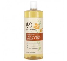 Dr. Jacobs Naturals, Plant-Based Pure Castile All-In-1 Soap, Almond Oil, 32 oz (946 ml)