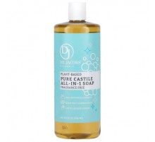 Dr. Jacobs Naturals, Plant-Based Pure Castile All-In-1 Soap, Fragrance Free, 32 oz (946 ml)