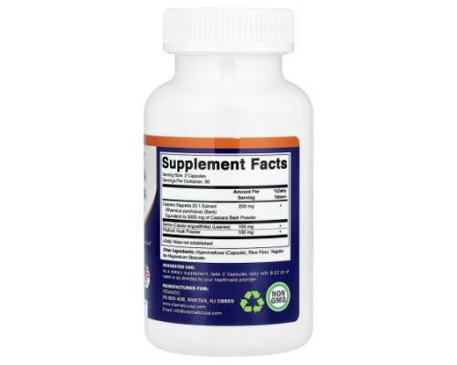 Vitamatic, Cascara Sagrada , 180 Vegetable Capsules Vitamatic, Cascara Sagrada , 180 Vegetable Capsules