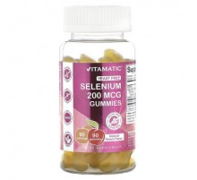 Vitamatic, Selenium, Natural Peach, 200 mcg, 90 Gummies