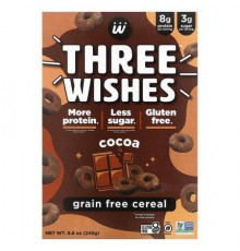 Three Wishes, Grain Free Cereal, Cocoa, 8.6 oz (245 g)