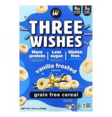 Three Wishes, Grain Free Cereal, Vanilla Frosted, 8.6 oz (245 g)