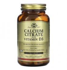 Solgar, Calcium Citrate with Vitamin D3, 120 Tablets