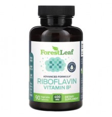 Forest Leaf, Riboflavin Vitamin B2, 400 mg, 90 Vegetable Capsules