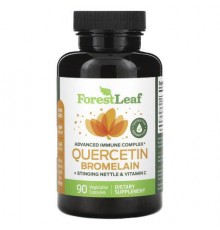 Forest Leaf, Quercetin Bromelain + Stinging Nettle & Vitamin C, 90 Vegetable Capsules