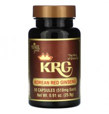 Prince of Peace, Prince Gold, Korean Red Ginseng, 518 mg, 50 Capsules