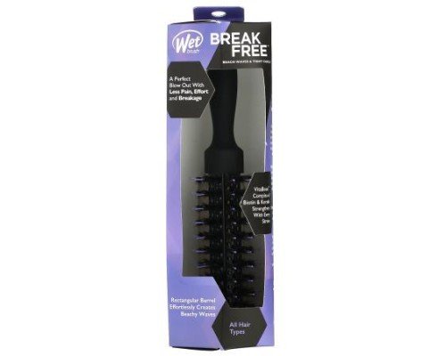 Wet Brush, Break Free, Beach Waves & Tight Curls Round Brush, Black, 1 Brush Wet Brush, Break Free, Beach Waves & Tight Curls Round Brush, Black, 1 Brush
