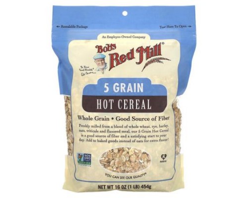Bob's Red Mill, 5 Grain Hot Cereal, 1 lb (454 g) Bob's Red Mill, 5 Grain Hot Cereal, 1 lb (454 g)